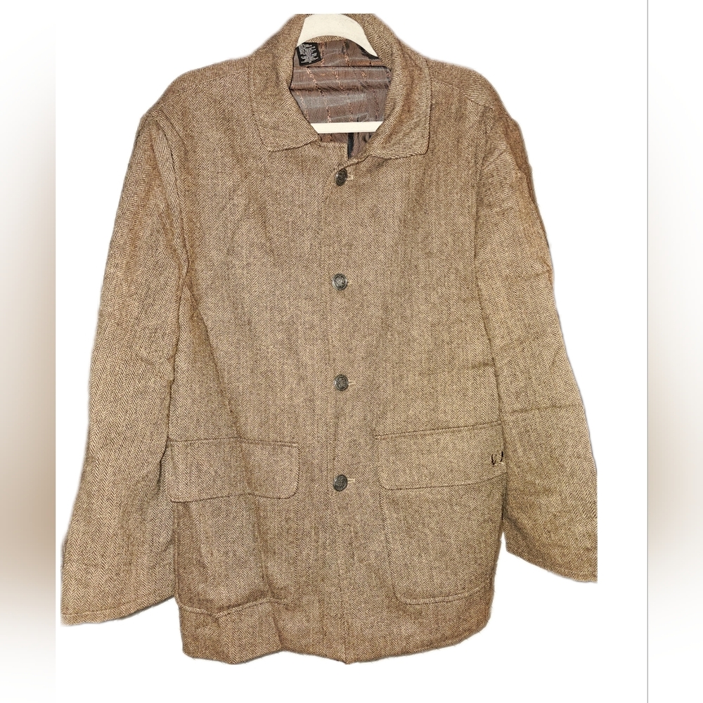 HAUSE OF HOWE WOOL BLAZER Size M Medium Wool Tweed Men's